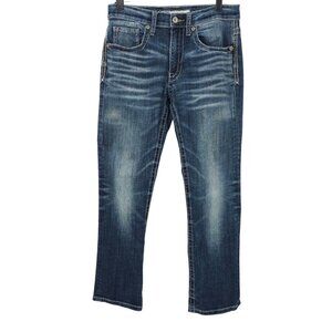 BKE Jake Straight Leg Jean Mens Size 30Sx28.5" Stretch 5 Pocket Denim